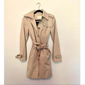 Michael Kors Belted Waterproof Trench Coat